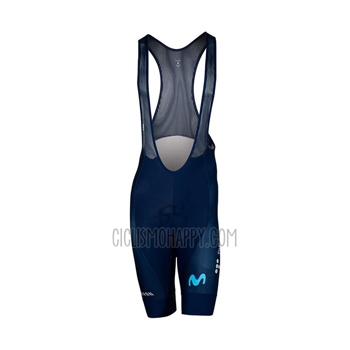 Movistar Cycling Jersey Bib Short 2022 Short Sleeve Deep Blue Sky Blue